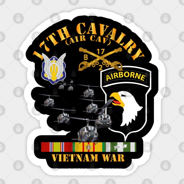 Bravo Troop 2nd Squadron 17th Cav - 101st  Airborne Div w VN SVC Sticker by twix123844